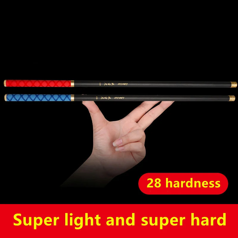 

Super Light Hard Freshwater Fishing Rod Carbon Fiber Hand Telescopic Fishing Pole3.6M3.9M4.5M5.4M6.3M7.2M8M9M10M