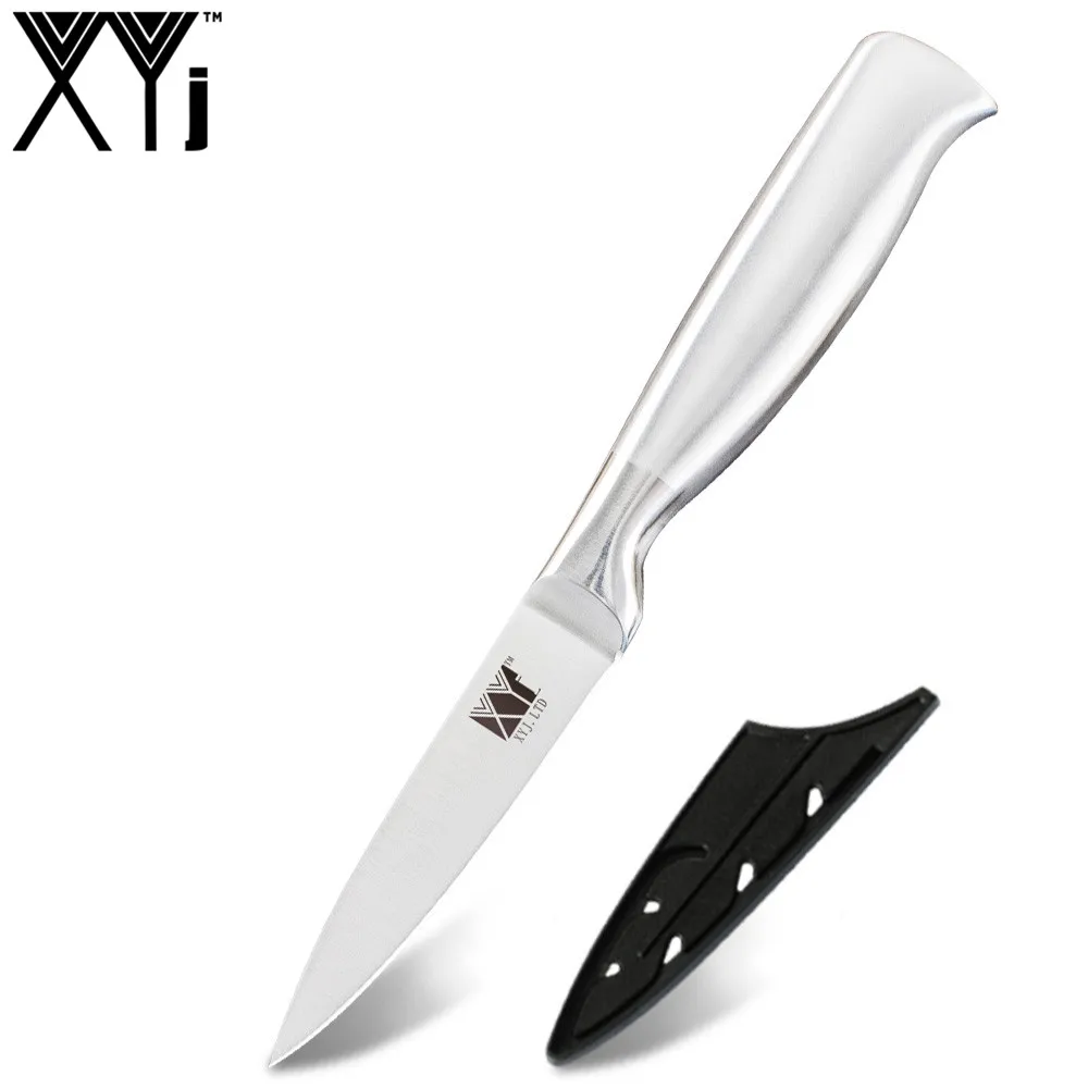 G.3.5 paring knife XYj 6 шт. набор кухонных ножей из нержавеющей стали 8 ''7'' 5 ''3,5'' шеф-повара для нарезки хлеба Santoku нож для очистки овощей Кухонные гаджеты - Цвет: G.3.5 paring knife