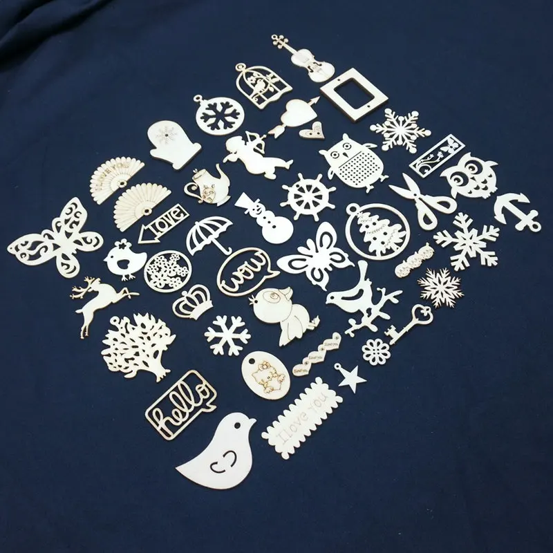 Рождественские украшения ручной работы DIY основной цвет дерево экологически