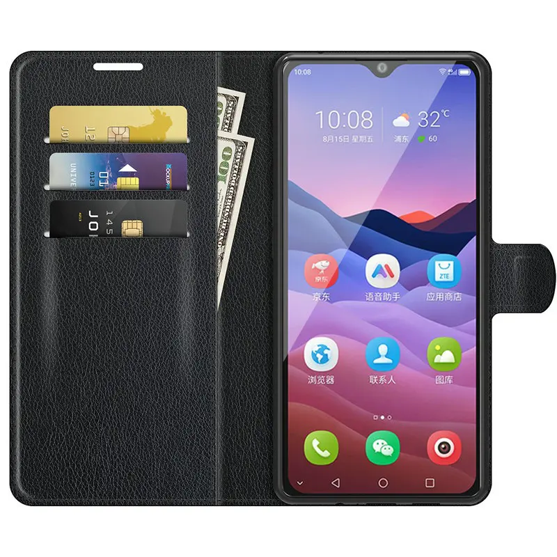 2021 для ZTE Blade V2020 Smart 6 82 &quotZTE V 2020 53&quot Чехол-кошелек телефона кожаный чехол футляр