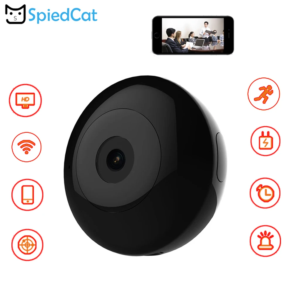 HD мини носимый датчик движения IP камера видео Открытый Спорт Крытый Wi-Fi