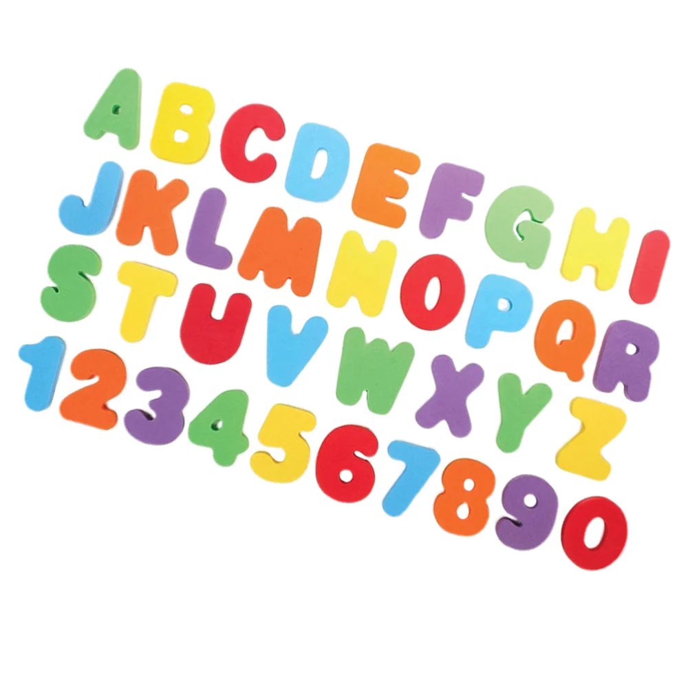 

2 Sets of EVA English Name Letters Colorful Numbers Bathing Baby Bathtime Playthings Kids Educational