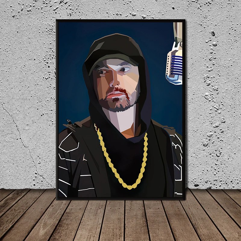 

Picture Canvas Printed Painting Eminem Wall Art Poster for Living Room Decor No Frame