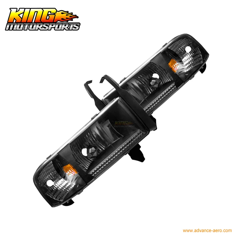 Подходит для 94-00 01 Dodge Ram 1500 2500 3500 фар черные прозрачные лампы 2002 США Бесплатная