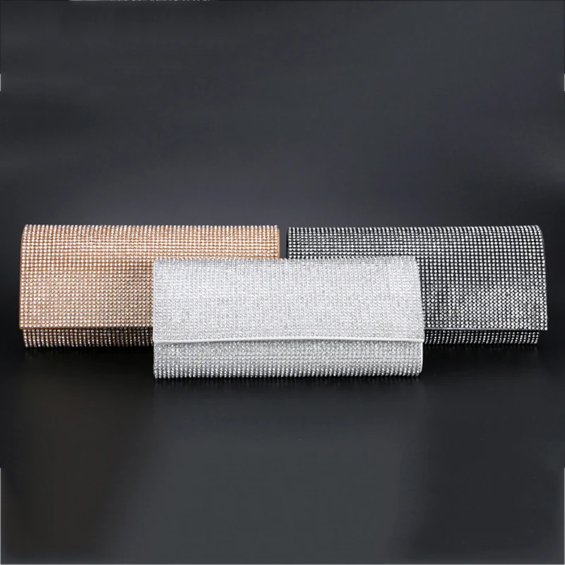 

Алмазный женский кошелек в форме конверта, Роскошная сумочка, Маленькие стразы, клатч, модная сумка на плечо, женские брендовые сумки 2021 Z236