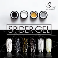 6 colors nail art spider gel design painting uv nail polish super strong stretch glue graffiti easy drawing metal painted tslm1