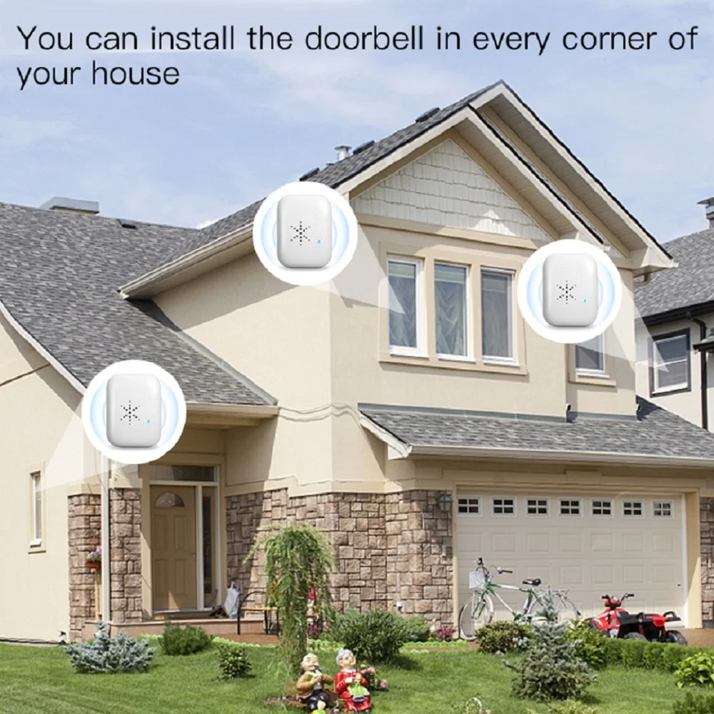Wsdcam дверной звонок Открытый Беспроводной смарт-кольцо самоуправляемая Кнопка