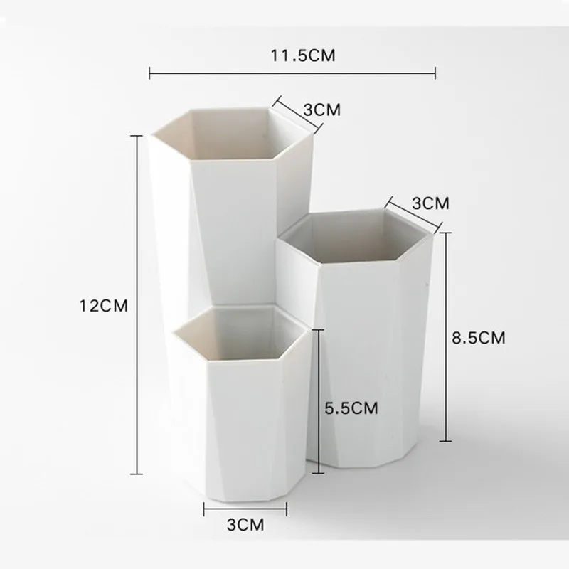 Контейнер для хранения кистей макияжа с 3 решетками органайзер и лака