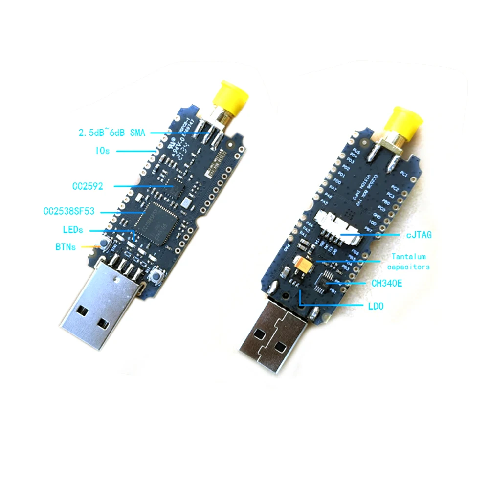 CC2538 CC2592 Dongle 2.4G Zigbee2MQTT 6LowPAN HA USB stick or dongle | Инструменты