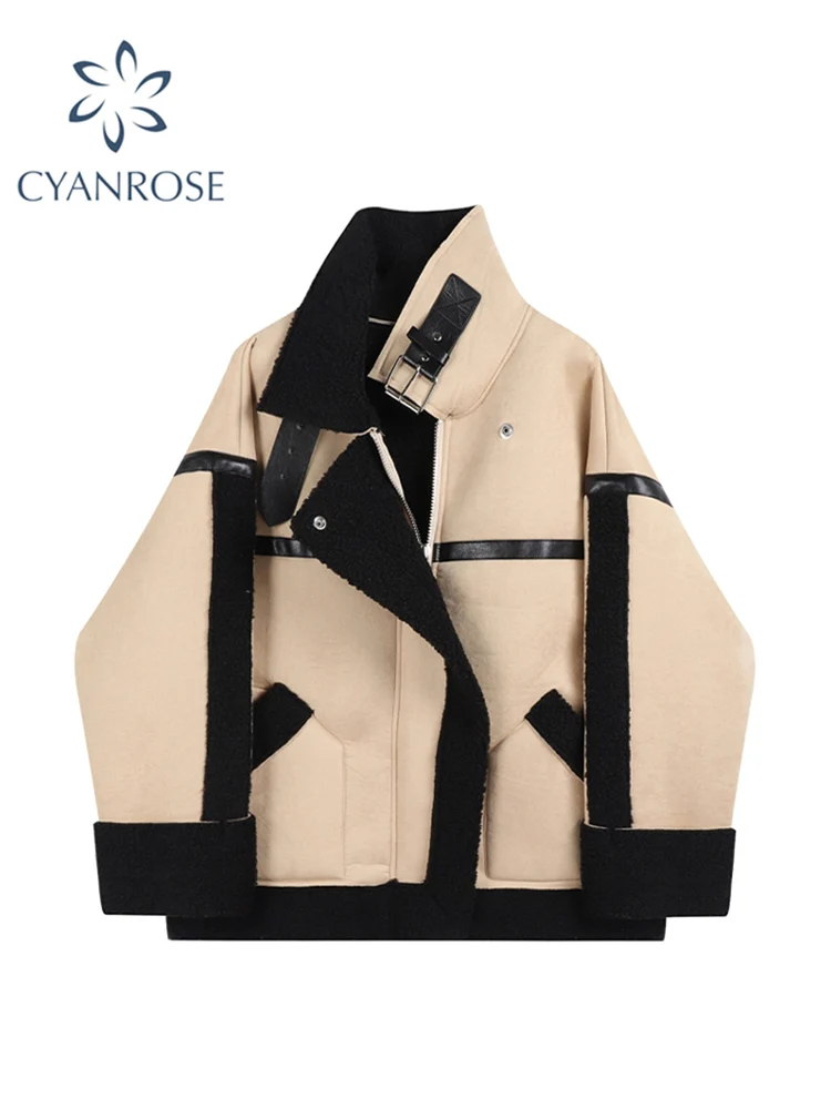 Зимняя женская меховая куртка с поясом на молнии свободная теплая утепленная из