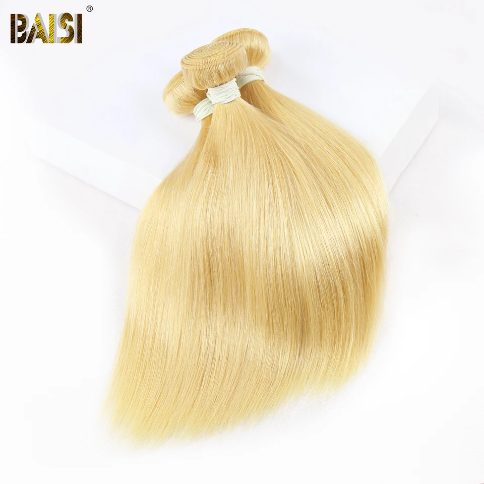 BAISI волосы бразильские прямые 613 светлые цветные волосы remy плетение человеческих волос для наращивания