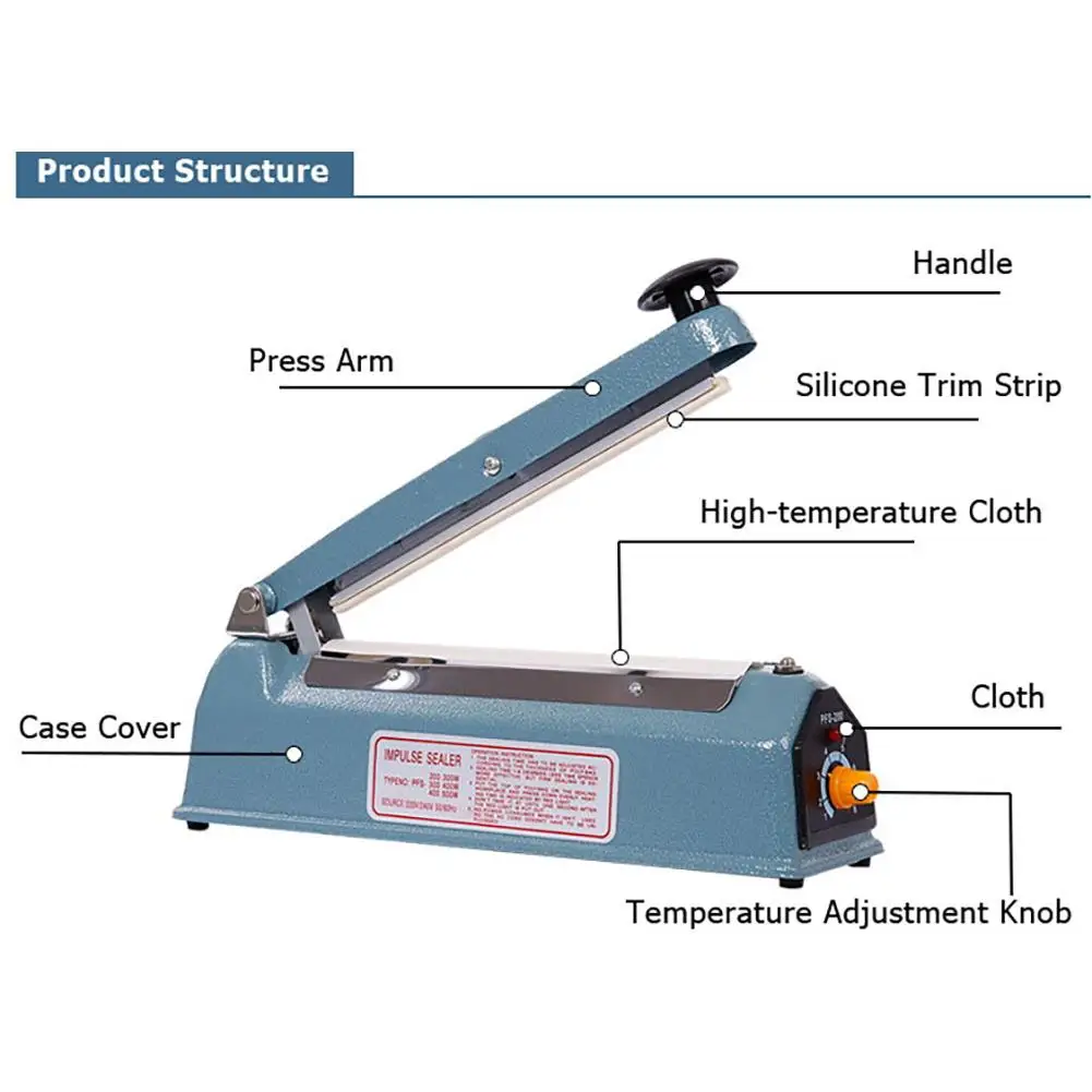 

Portable Sealing Machine Automatic Electric Food Vacuum Heat Manual Sealer Household Vacuum Food Packing Machine Kitchen Tool