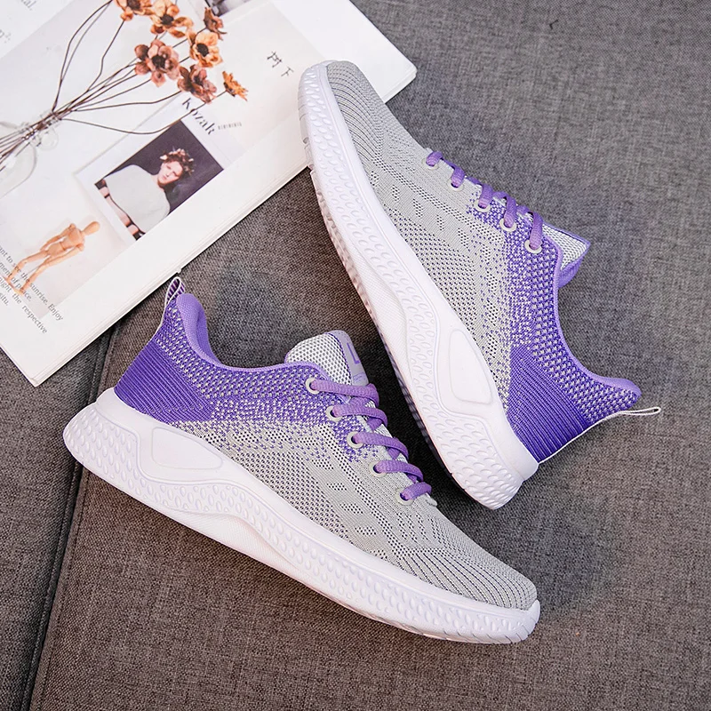 New Tennis Shoes for Womens Breathable Mesh Sneakers Outdoor Antiskid Fitness Trainers Gym Shoes Fashion Sport Shoes