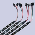 RGB светодиодная Пиксельная полоса светильник 5 м 12 В WS2811 адресная WS2812 5050 RGB SMD 30 светодиодовм Пиксельная полоса светодиодная полоса не водонепроницаемая