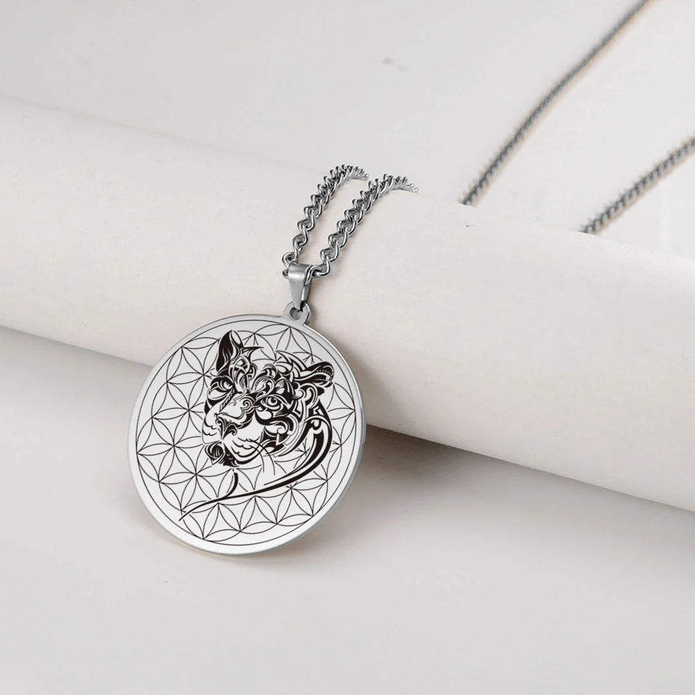 Животное сова цветы жизни амулеты классный кулон Длинная цепочка чокер