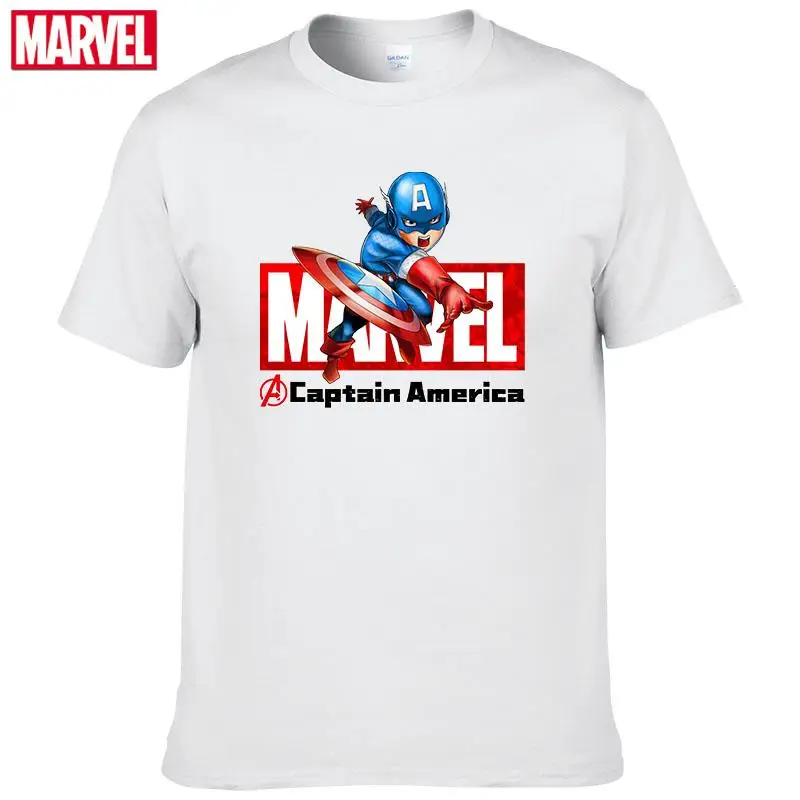 Футболка мужская летняя с коротким рукавом аниме для фитнеса Капитан Америка