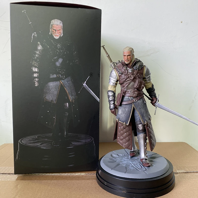 witcher ed 3 wild hunt wolf geralt action figure collectable model toys doll gift 24cm free global shipping