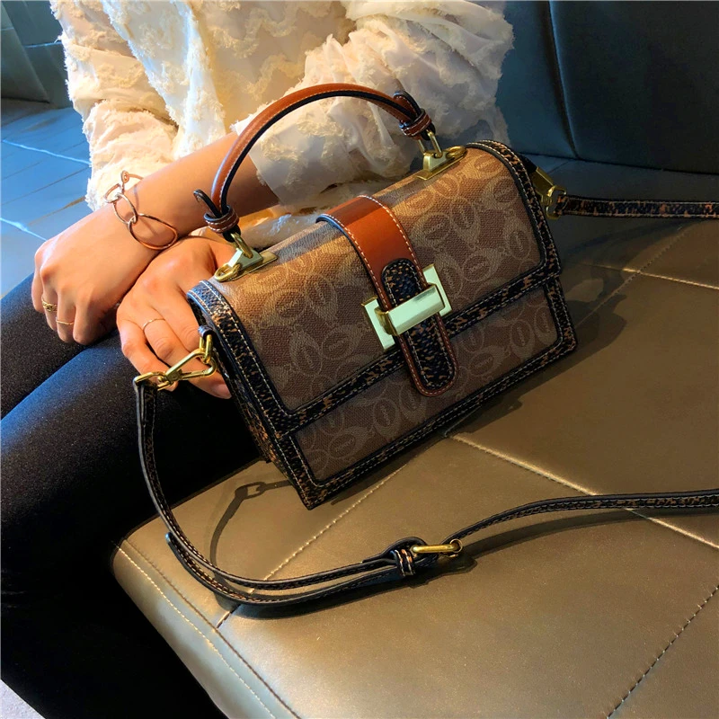 

High Quality Real Leather Purses and Handbags 2021 New Fashionable Women Crossbody Luxury Brand Shoulder Messenger Bag Sac Femme
