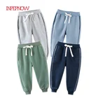INPEPNOWвесенние повседневные спортивные штаны для мальчиков от 4 до 14 лет, 2020 г., детские штаны хлопковые детские штаны большого размера для девочек, CK006