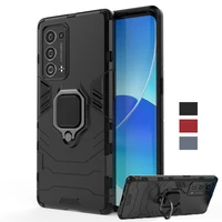 for oppo reno6 pro plus 5g case magnetic ring kickstand holder shockproof tpu bumper armor back phone cover reno 6 pro plus case