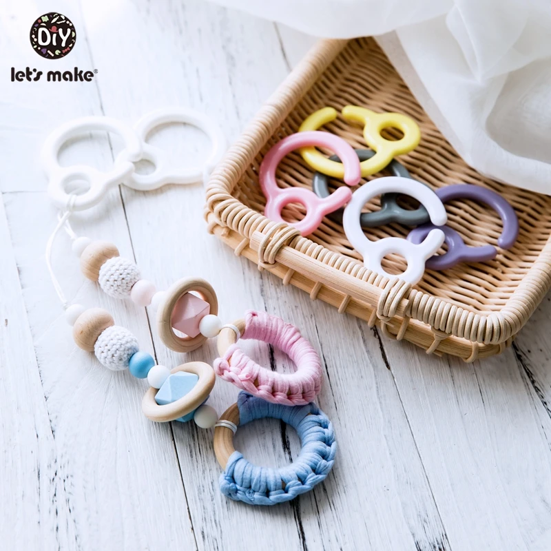 5 шт. пластиковые кольца для прорезывания зубов детской коляски|Детские