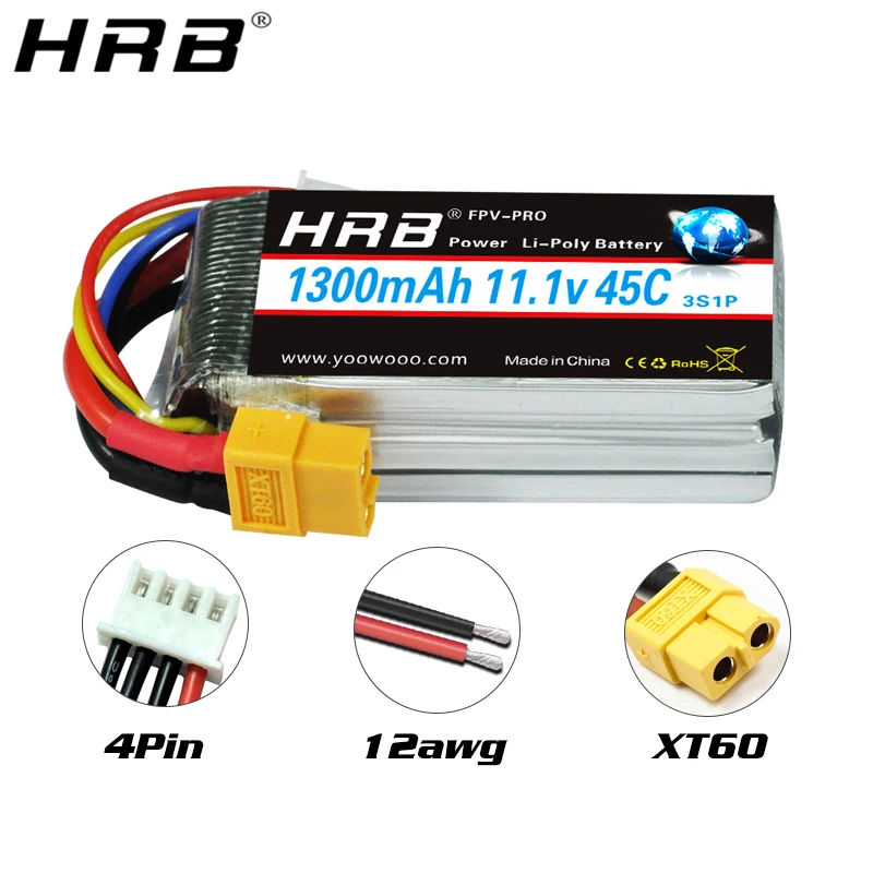 Литий полимерная батарея HRB 3S 11 1 В 1500 мА · ч 2200 5000 6000 30C 45C 50C с Т образным разъемом