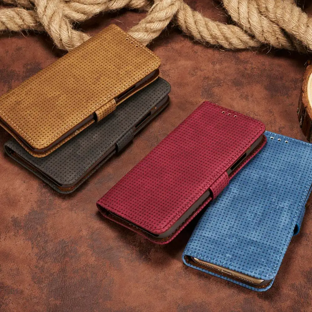 Кожаный чехол бумажник KISSCASE для Samsung S8/S9/S10 Plus S10E Note 8 9 10 A6/A7/A8/A750 отделение карт