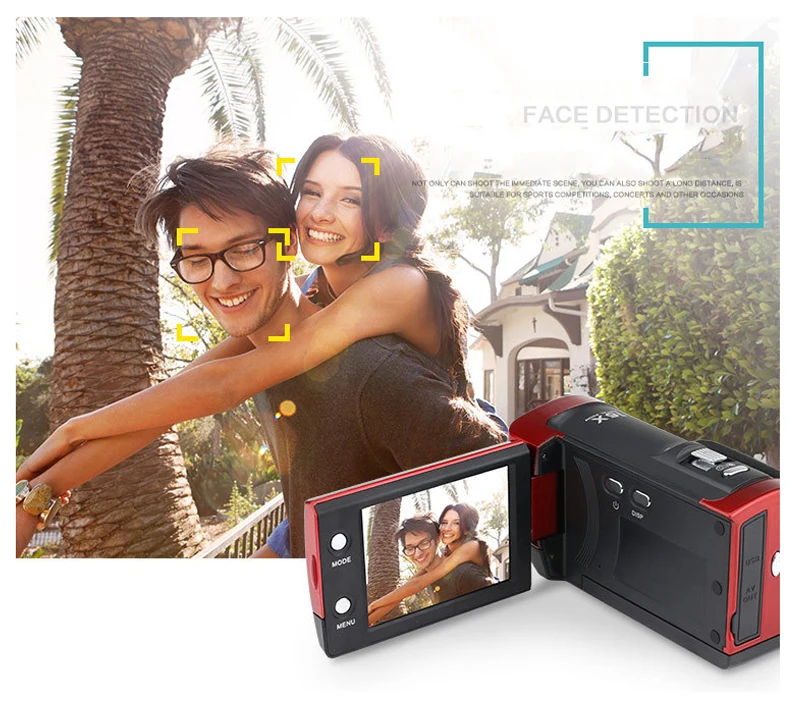 ELRVIKE HD 1080P Цифровая камера HDV видеокамера 16MP 16x зум COMS сенсор 270 градусов 2,7 дюймов TFT ЖК-экран Камера