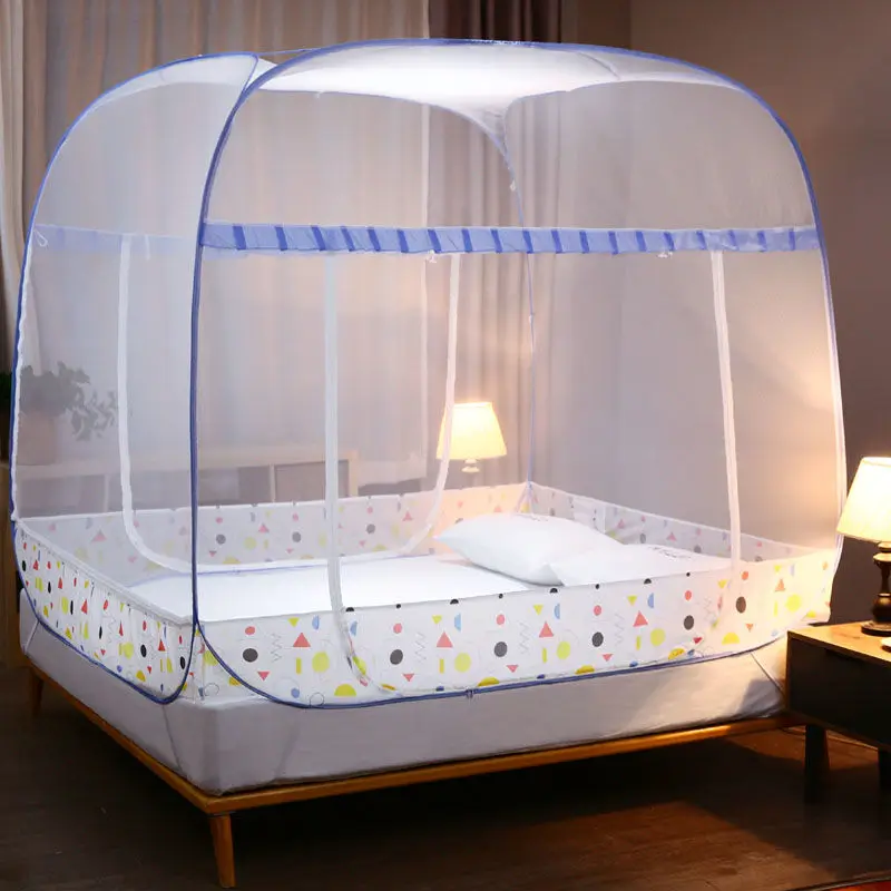 Billig Mongolischen Jurte Moskito Net ThreeDoor Moskito NetAll Boden Moskito Net Einzigen Doppel Menschen Bett Zelt Mädchen Room Home Bett Zelt