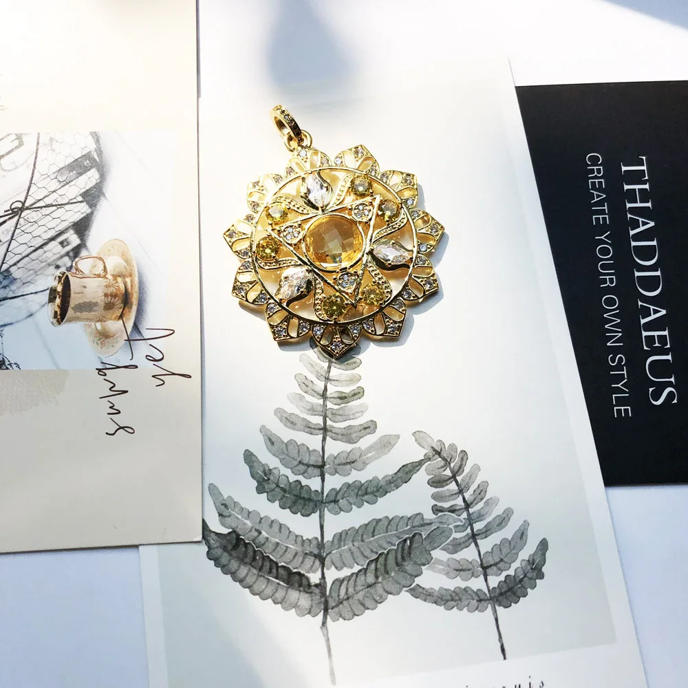 Подвеска в виде чакры из солнечного сплетения новинка 2018 модное ожерелье