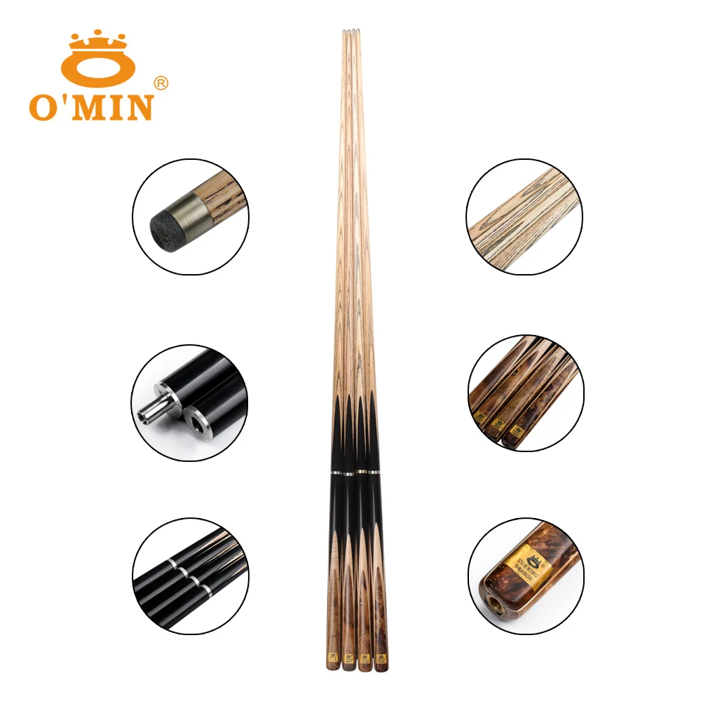 Оригинальный бильярдный Бильярд о 'min 3/4 Snooker Cue Tabby maple приклад 9 5 мм наконечник