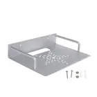 Настенное крепление для хранения ТВ-приставки, держатель кронштейна, подставка для мини-ПК, DVD-плеера, алюминиевая Однослойная стойка