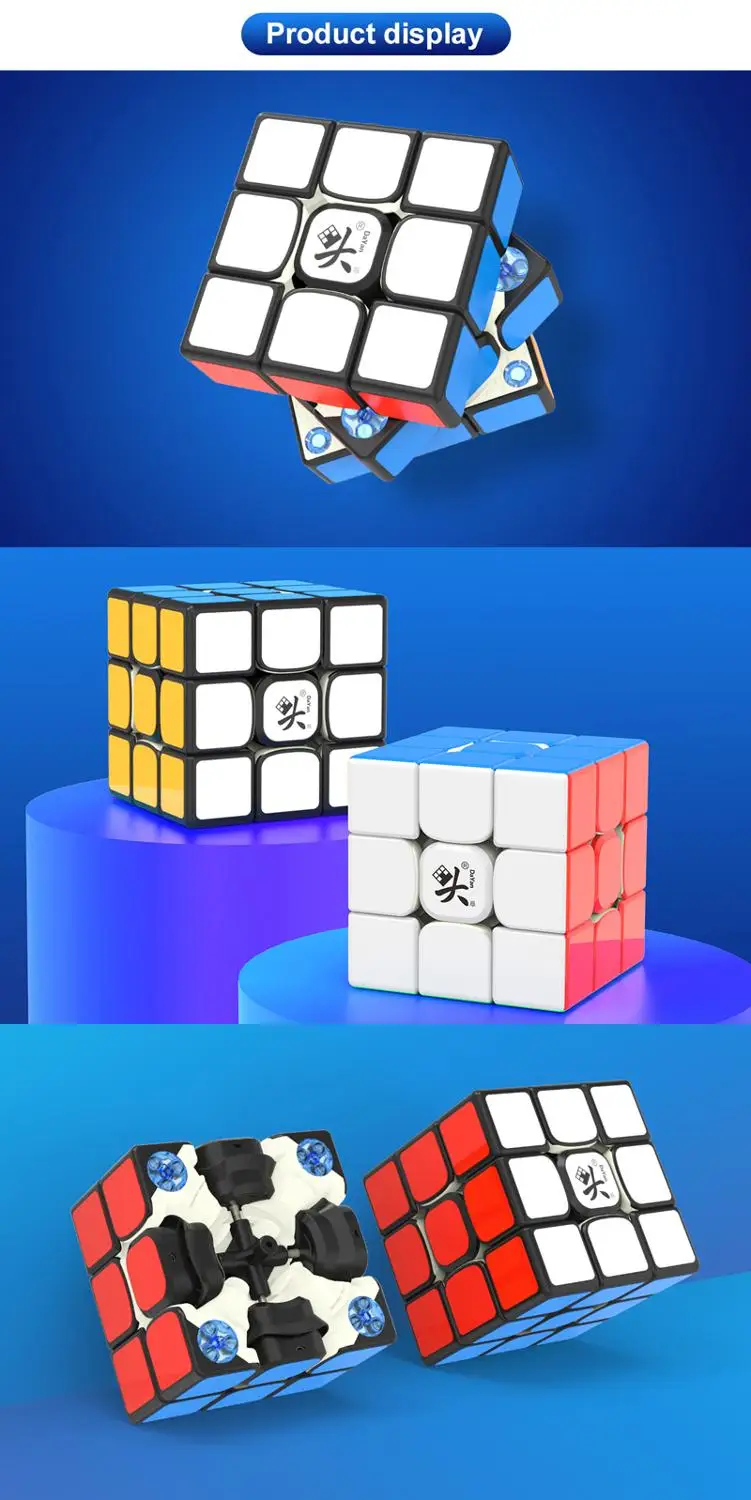 HelloCube Dayan Tengyun V2 M 3x3x3 Магнитный магический куб tengyun V2M профессиональный dayan