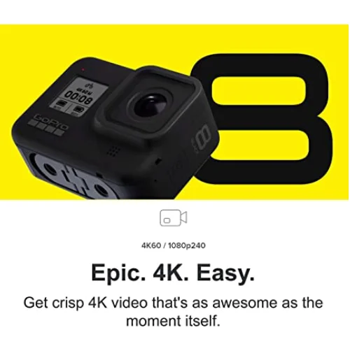 Водонепроницаемая экшн-Камера GoPro HERO 8 Black 4K Ultra HD 12 МП 1080p | Электроника