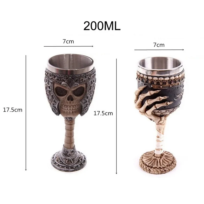 

Retro Beer Cup Skull Mug Espresso Coffee Cup Set Handmade Beer Mug Tea glass Whiskey Glass Cups Tea Mug Pub Bar Decoration