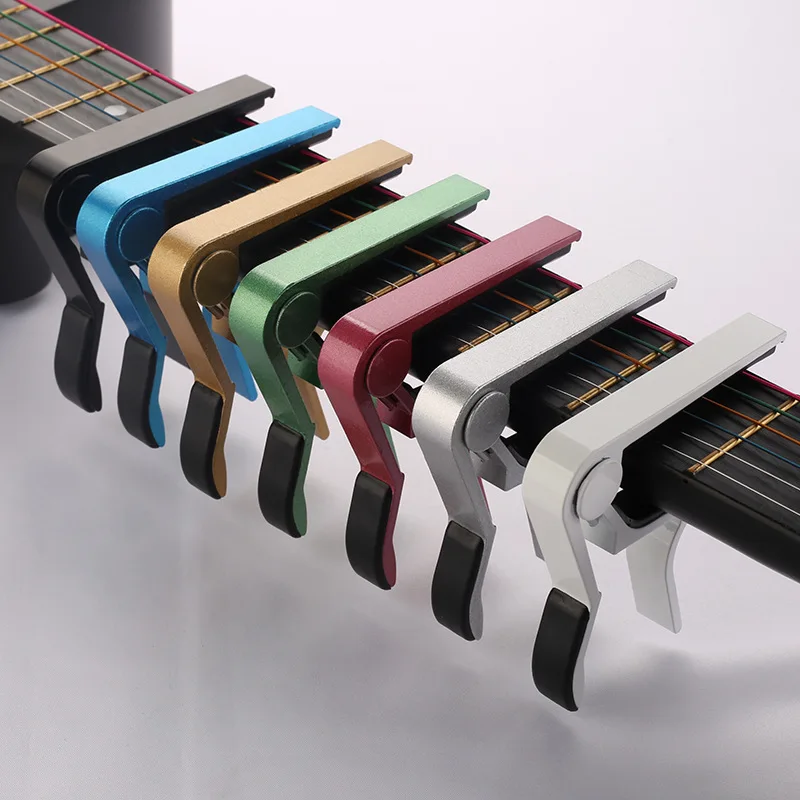 

7 Colors High Quality Metal Electric Acoustic Guitar Bass Ukulele Capo Premium Material Metal Quick Change Capo Guitar Parts