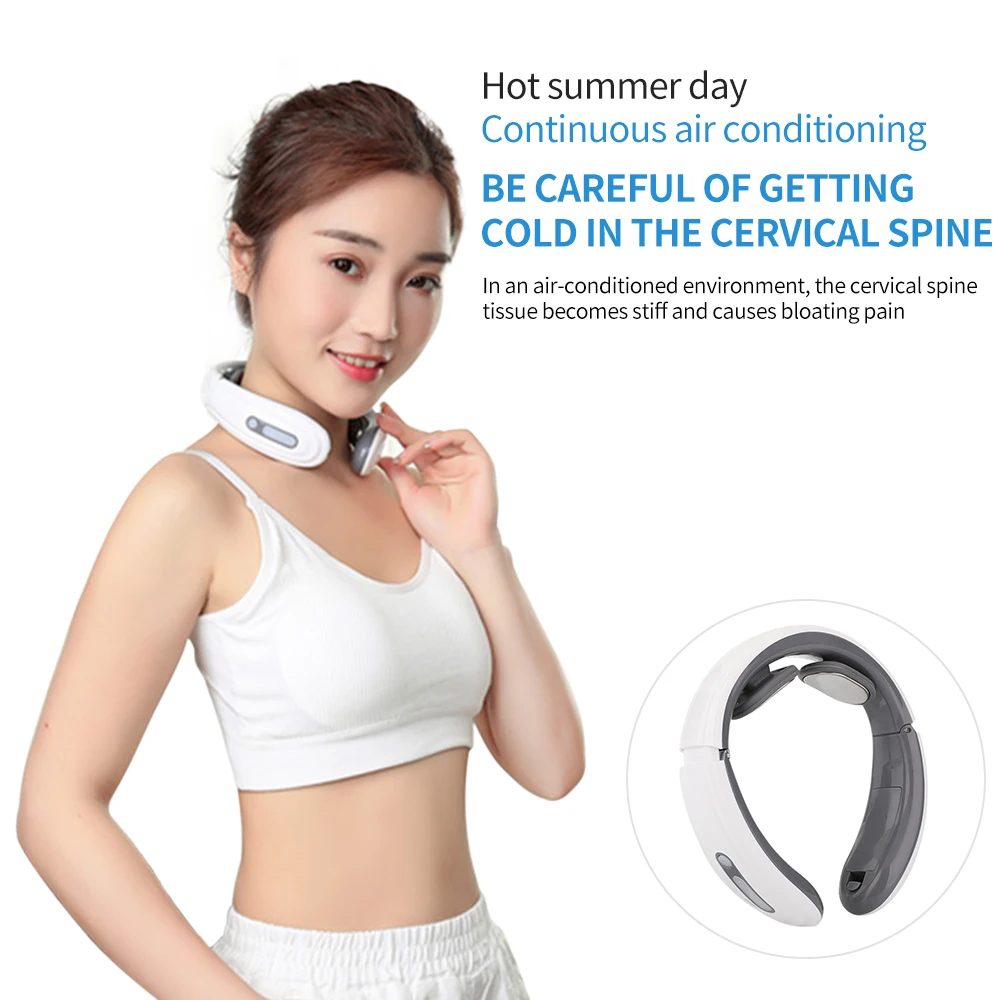 Электрический массажер для шеи и импульсной спины 6 режимов контроль мощности