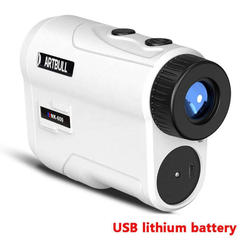 ARTBULL Laser Distance Meter 600M golf rangefinder USB rechargeable with Flag-Lock Slope Adjusted hunting rangefinder telescope