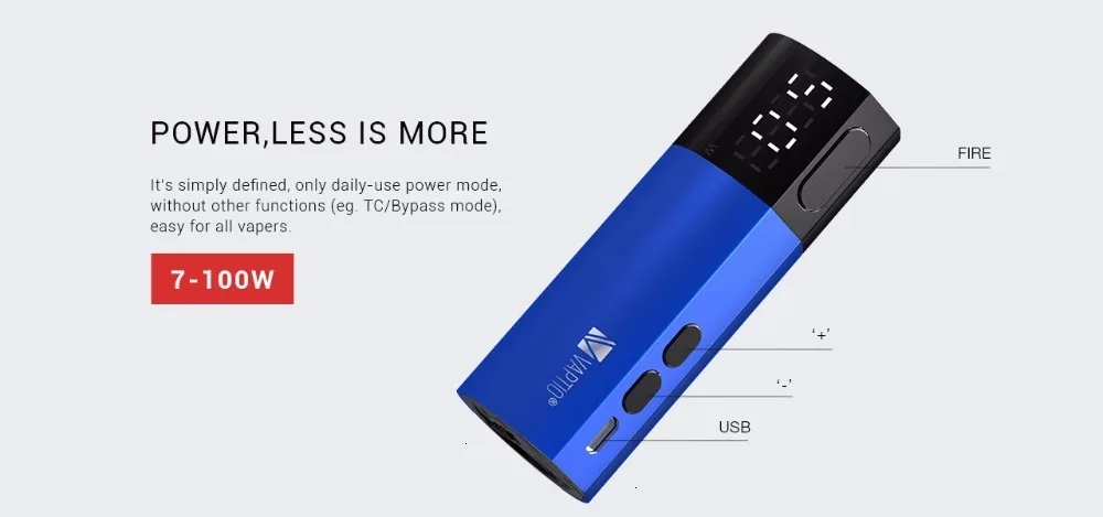 Новая электронная сигарета испаритель Vaping Kit mod Vaptio Vex 100 Вт TC Box Mod fit 510 thread Vaper vs Armour Pro 100 Вт box mod без батареи