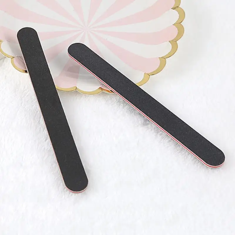 Пилка для дизайна ногтей маникюра и педикюра классические цвета простой прочный