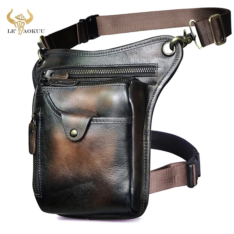 Новая качественная кожаная мужская модная маленькая сумка-мессенджер через