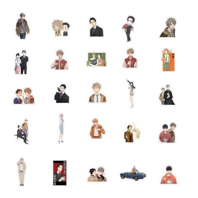 

50 pcs Anime Regal Criminal Police Graffiti Waterproof Skateboard Travel Suitcase Phone Laptop Luggage Stickers Cute Kids Girl T