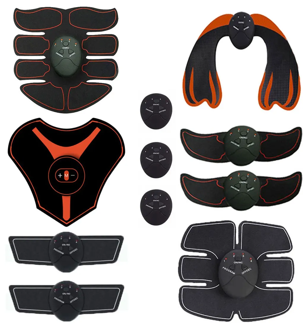 

2021 EMS Wireless Muscle Stimulator Abdominal Toning Belt Muscle Toner Body Muscle Fitness Trainer For Abdomen Arm Leg Unisex
