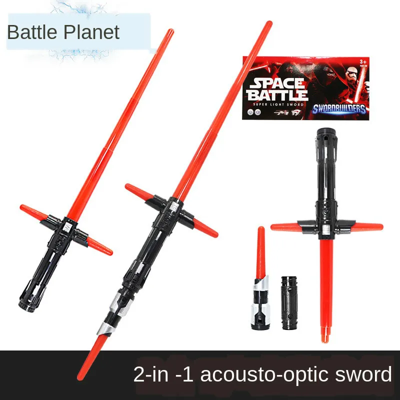 Выдвижной световой меч Hasbro из Звездных войн для детей мигающие лазерные мечи