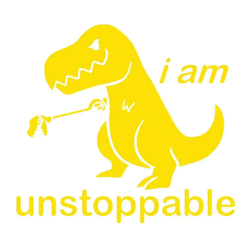 

80% Dropshipping!!Funny Letters Dinosaur Car Vehicle Body Window Reflective Decals Sticker Decor