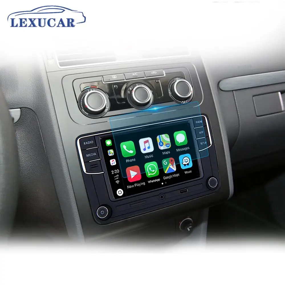 Закаленное стекло LEXUCAR защитная пленка для Volkswagen RCD330 PLUS 187A 187B 280B|Автомобильные