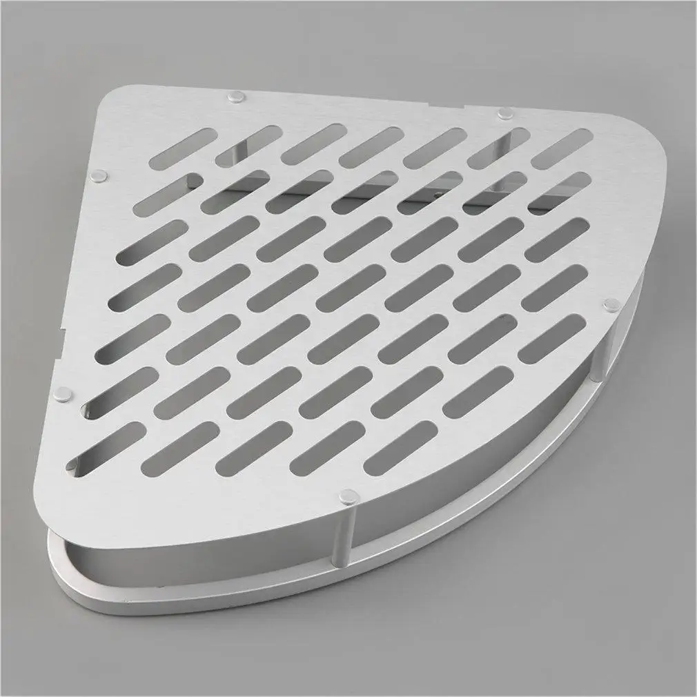 Алюминиевый настенный угловой держатель для душевой полки органайзер хранения