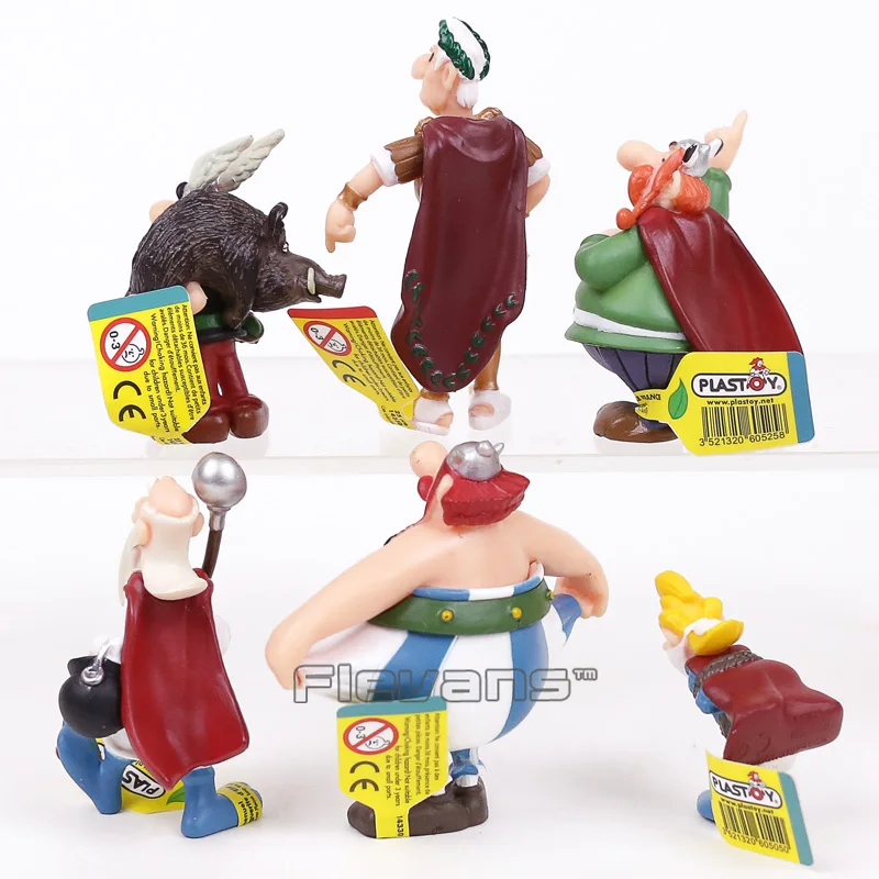 

The Adventures of Asterix PVC Figures Toys Gifts for Kids Childrens 6pcs/set 5~8cm