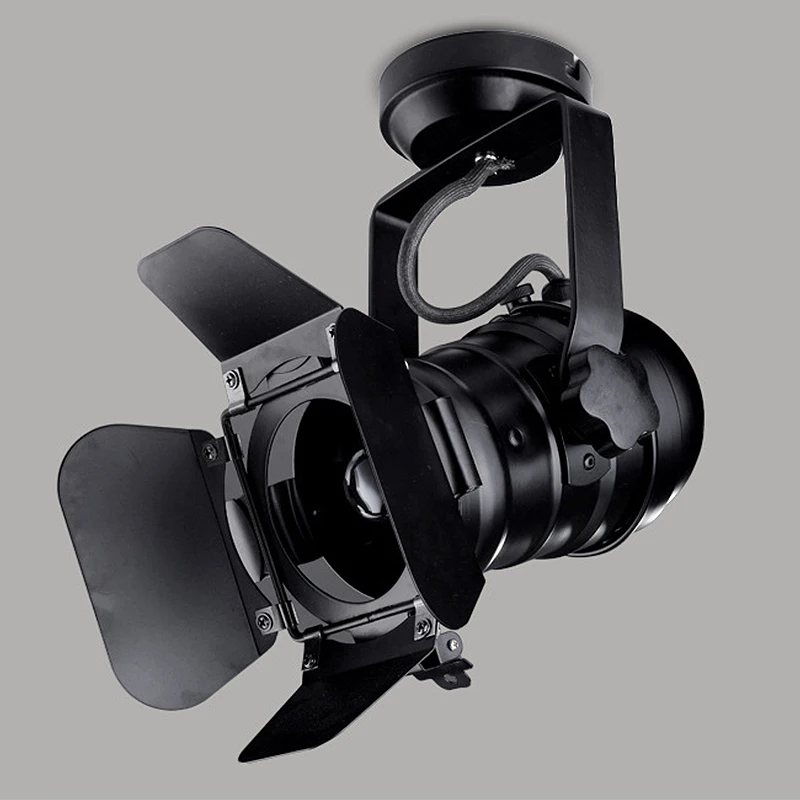 Винтажный светильник E27 светодиодный на рельсах индастриальсветильник в стиле