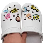 1 шт. аниме мультфильм обуви талисманы пряжки для сада сабо сандалии обувь Croc JIBZ Смешные аксессуары украшения для детей рождественские подарки